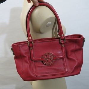 Tory Burch Red Leather Shoulder Bag